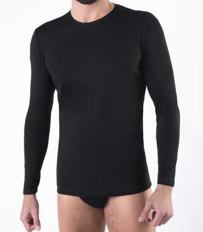 Maglia Intima Uomo Girocollo Manica Lunga Unibasic