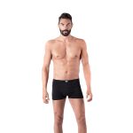 BOXER-UOMO-IN-COTONE-ELASTICIZZATO-NERO-I-CLUB