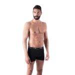 BOXER-UOMO-IN-COTONE-ELASTICIZZATO-NERO-I-CLUB