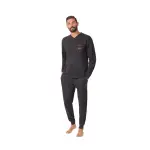 Pigiama Uomo Lungo Scollo "V" - immagine 2