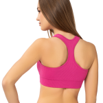 KEOS Reggiseno Sportivo Alta Vestibilità con Zip Frontale e Spalline Larghe - immagine 3