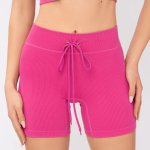 KEOS Pantalone Corto Donna Sportivo Casual Alta Vita Aderente Traspirante