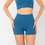 KEOS Pantalone Corto Donna Aderente Vita Alta Traspirante per Sport e Casual - immagine 3