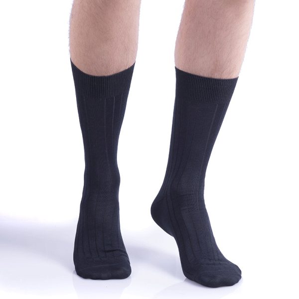 Unibasic Calze Corte Uomo Misto Cotone a Costine per Uso Quotidiano
