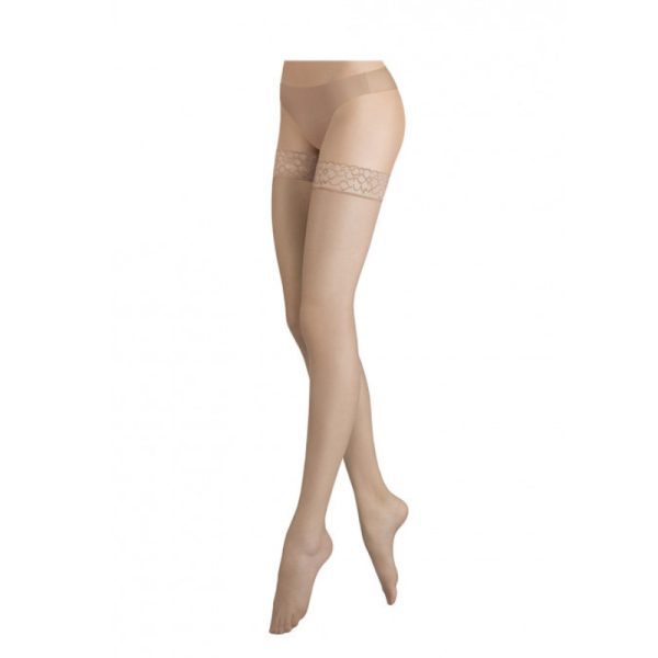 Sanpellegrino Collant Autoreggenti 15 Denari con Pizzo Eleganti Donna