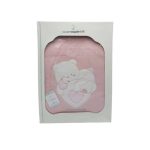 I-Club Nazareno Gabrielli Coperta Culla in Lana con Ricamo Orsetto 75x95 cm