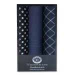 I-Club Nazareno Gabrielli Fazzoletti da Naso in Cotone 100%, Set 3 Pezzi, Blu