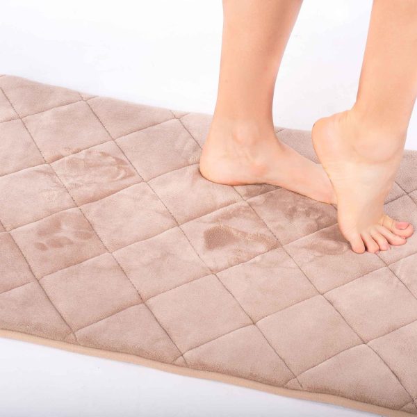 Cotonerie Della Louisiana Tappeto Bagno Memory Foam Antiscivolo 60x120 cm