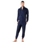 I-Club Nazareno Gabrielli Tuta Jogger Uomo 100% Cotone con Zip Frontale - immagine 3