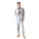 I-Club Nazareno Gabrielli Tuta Jogger Uomo 100% Cotone con Zip Frontale - immagine 4