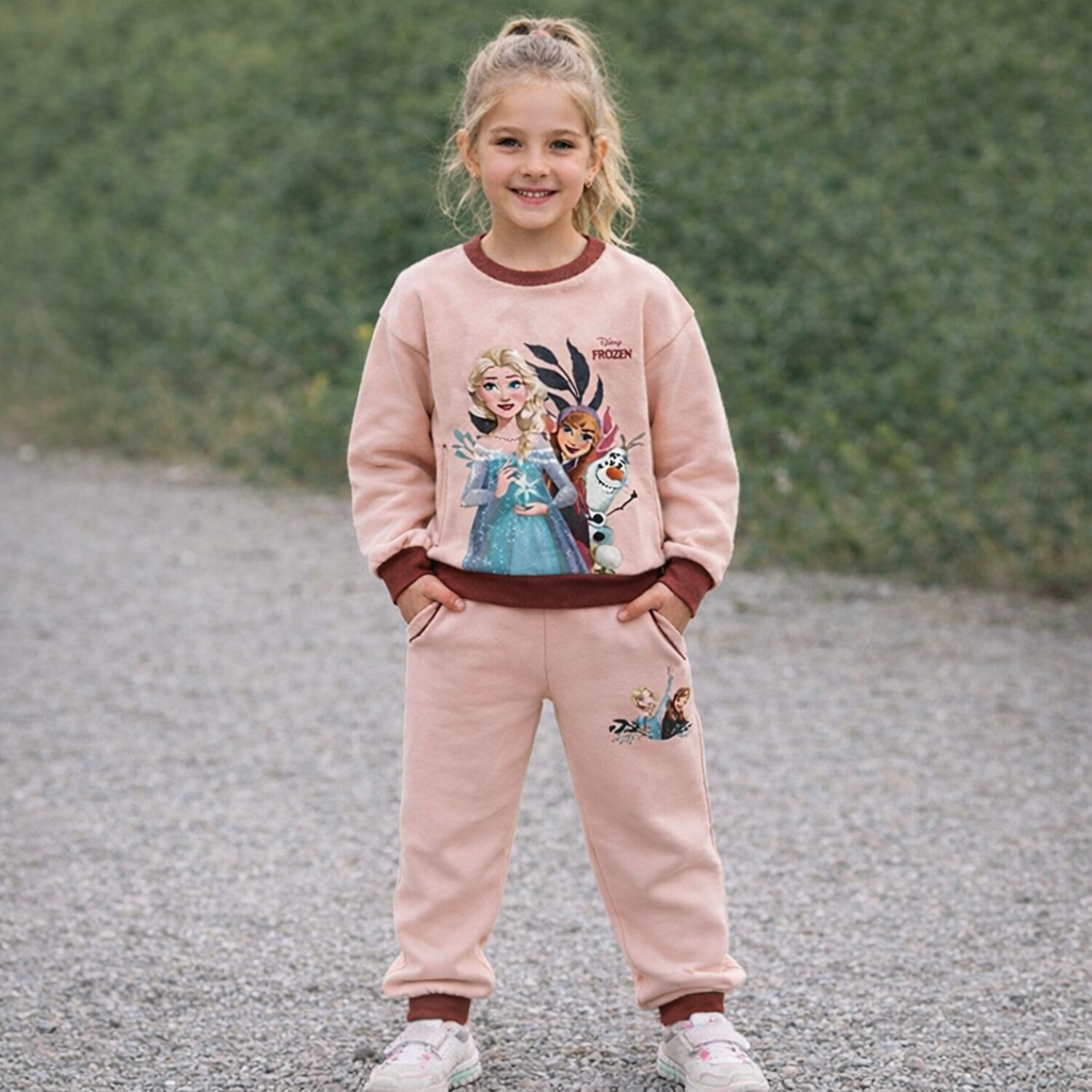 FROZENT000COM Tuta da bimba personaggio Disney Frozen senza cappuccio - immagine 1