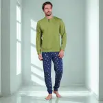 Pigiama Uomo 100% Cotone Fantasia Baseball