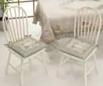 Set 6 Cuscini Sedia Pasquali 4 Punti Fantasie Assortite