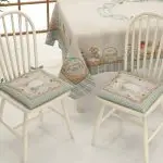 Set 6 Cuscini Sedia Pasquali 4 Punti Fantasie Assortite