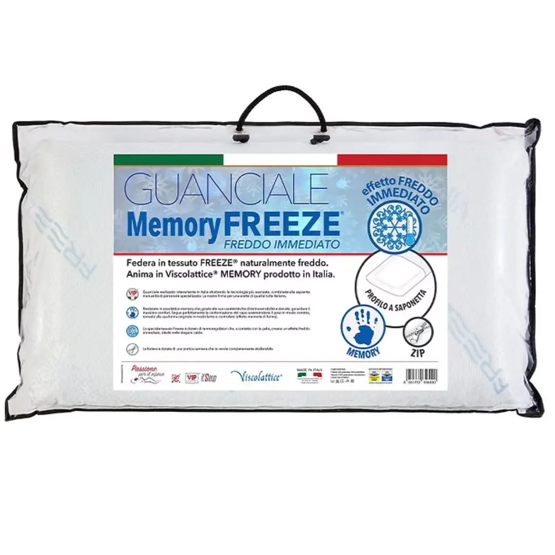 FREEZPILLOW Guanciale Memory Foam Freeze Effetto Fresco Termoregolatore - immagine 1