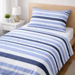 Set 4 Lenzuola Letto Singolo con Federa Abbinata in 100% Cotone Made in Italy - immagine 2