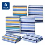 Set 4 Lenzuola Letto Singolo con Federa Abbinata in 100% Cotone Made in Italy - immagine 4