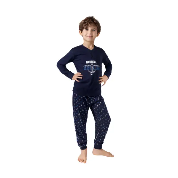 Pigiama bimbo in 100% cotone manica lunga