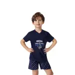 Pigiama bimbo in 100% cotone manica corta - immagine 11
