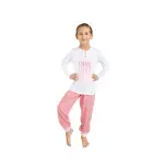 Pigiama ragazza in 100% cotone con maglia a manica lunga - immagine 8