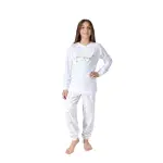 Pigiama ragazza in 100% cotone con maglia a manica lunga - immagine 2