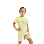 Pigiama ragazza in 100% cotone con maglia a manica corta - immagine 10