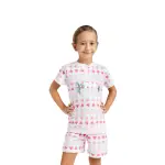 Pigiama ragazza in 100% cotone con maglia a manica corta - immagine 9