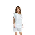 Pigiama ragazza in 100% cotone con maglia a manica corta - immagine 8