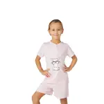 Pigiama ragazza in 100% cotone con maglia a manica corta - immagine 4