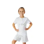 Pigiama ragazza in 100% cotone con maglia a manica corta - immagine 2