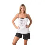 Pigiama Donna Corto con Spalline Sottili