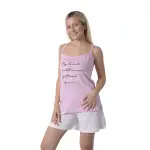 Pigiama Donna Corto con Spalline Sottili - immagine 2