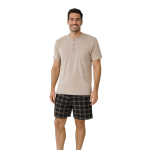Pigiama Uomo Corto in 100% Cotone Jersey Fantasia - immagine 10