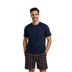 Pigiama Uomo Corto in 100% Cotone Jersey Fantasia - immagine 9