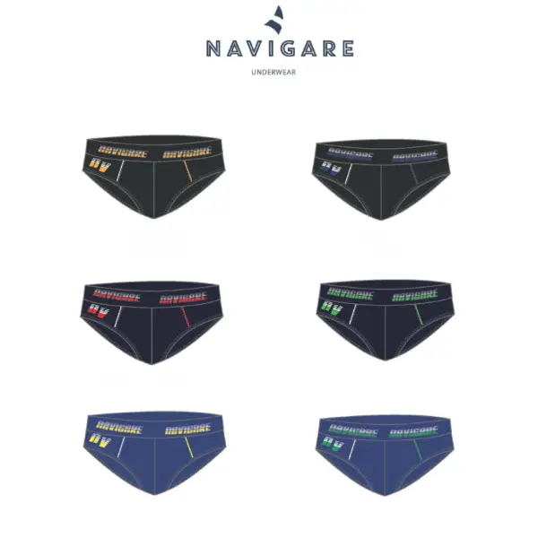 Navigare Slip Uomo in Cotone Elasticizzato Comfort e Traspirante 6 Pezzi