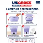 Mini lavatrice portatile pieghevole - immagine 5