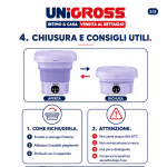 Mini lavatrice portatile pieghevole - immagine 8