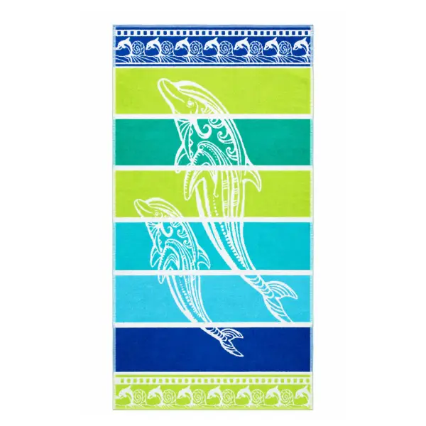 Telo mare 100% cotone fantasia marina
