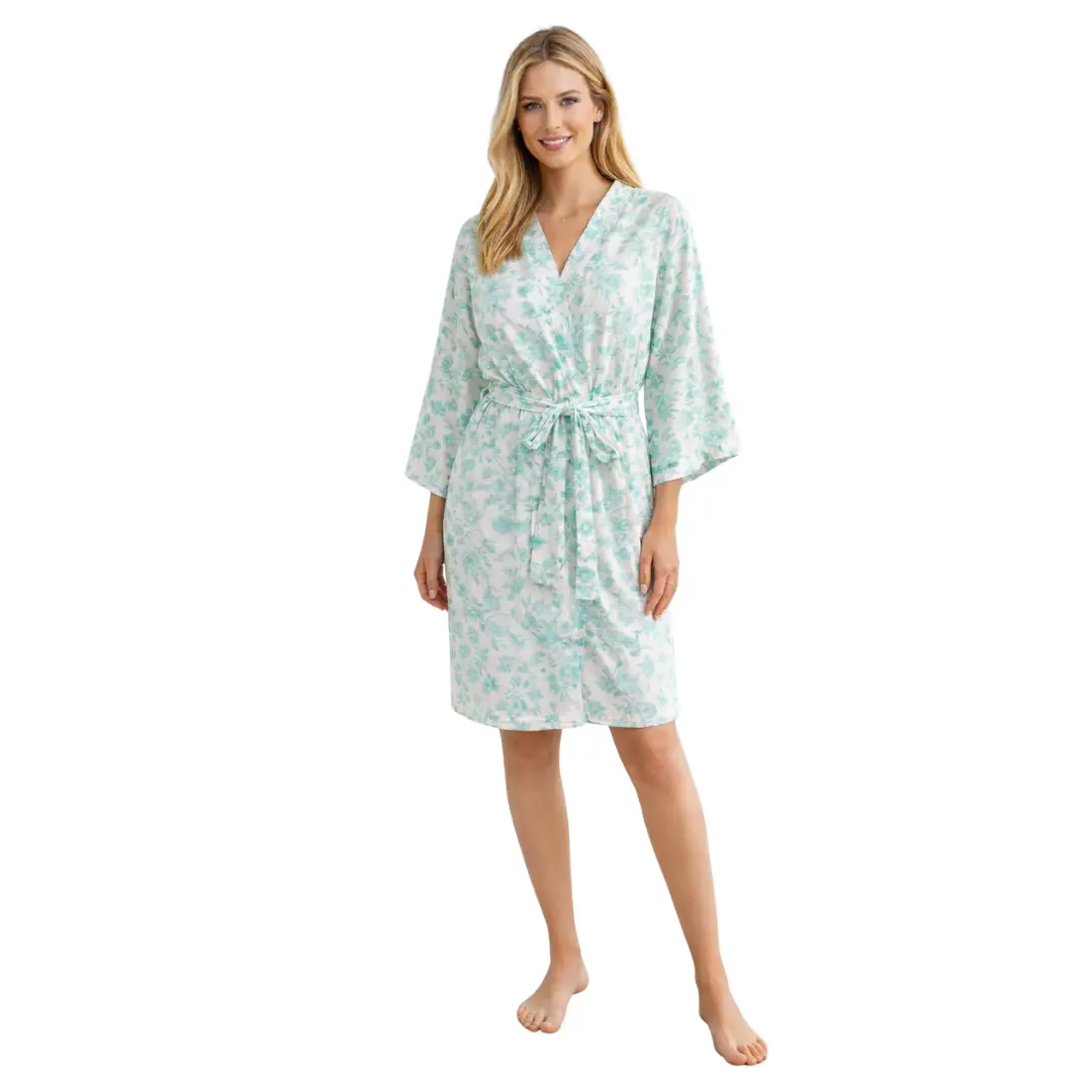 WS26160000SWE_VR Vestaglia Donna Incrociata Fantasia Floreale - immagine 1