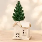 Decorazione Natalizia Casetta Con Alberello - immagine 2