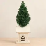 Decorazione Natalizia Casetta Con Alberello - immagine 3
