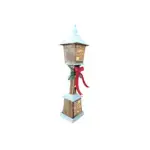 Lampione natalizio decorativo con luce - immagine 3
